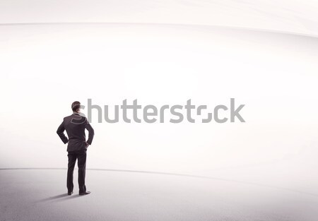 Finance worker standing in pure nothing Stock photo © ra2studio
