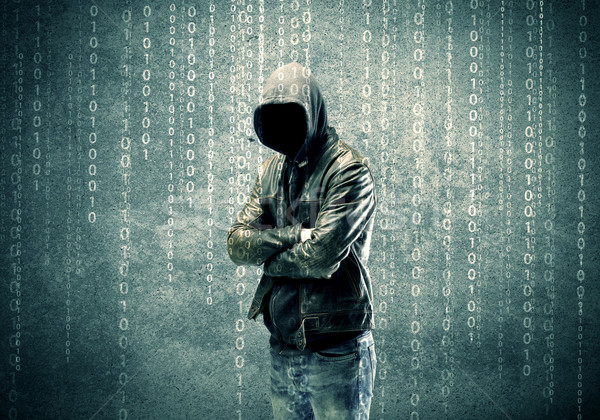Mérges titokzatos hacker számok felnőtt online Stock fotó © ra2studio
