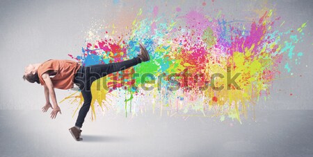 佳人 跳躍 寶石 女孩 商業照片 © ra2studio