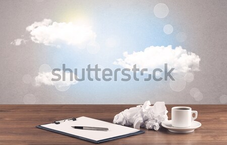Hellen Himmel Wolken Business Stock foto © ra2studio