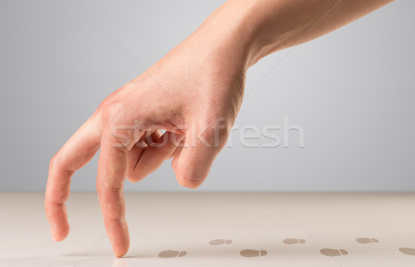 Walking fingers c Stock photo © ra2studio