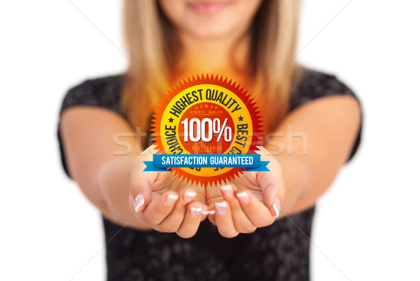 hands holding Business symbol Stock photo © ra2studio