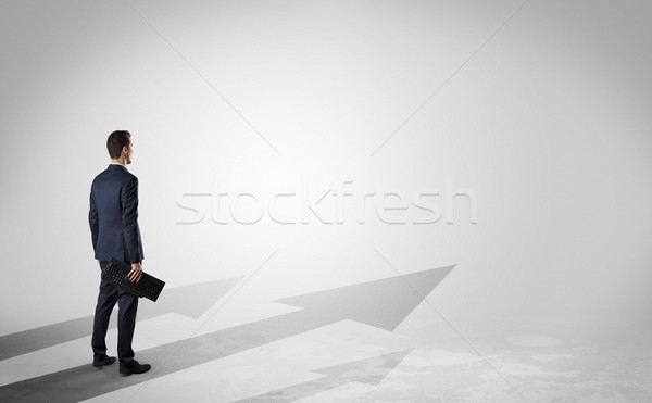 Man on the direction of success Stock photo © ra2studio