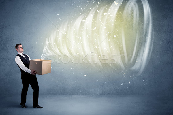 Whirlwind in box concept Stock photo © ra2studio