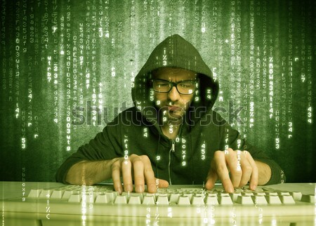 On-line hackers progresso banco de dados Foto stock © ra2studio