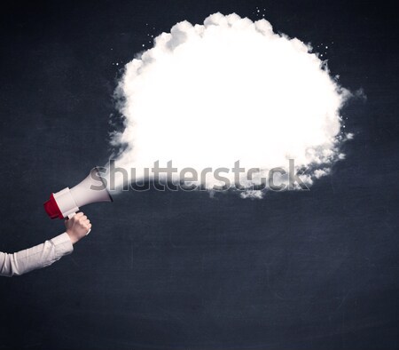Schilder pistool witte magisch rook auto Stockfoto © ra2studio