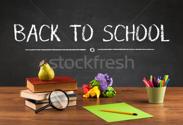 Big back to school writing concept Stock photo © ra2studio