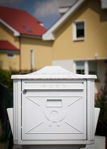 Cloes up of a mailbox on the street Stock photo © ra2studio