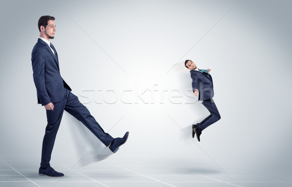 Young businessman fired by boss Stock photo © ra2studio