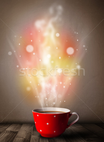 кружка кофе аннотация пар красочный фары Сток-фото © ra2studio