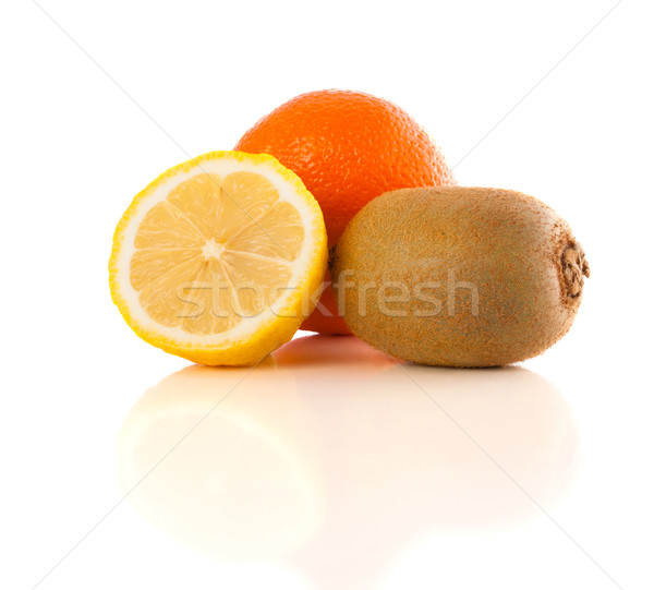 Stockfoto: Gezonde · tropische · vers · vruchten · witte · kleurrijk
