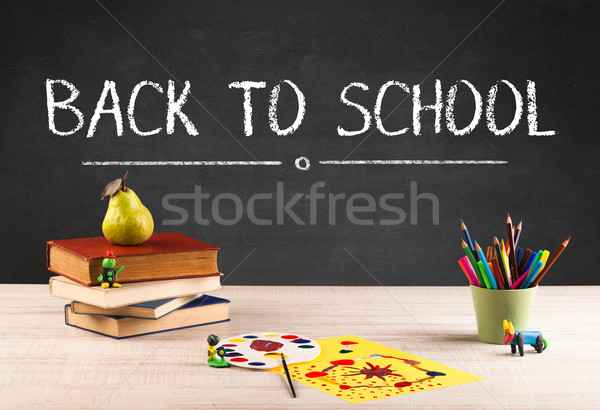 Big back to school writing concept Stock photo © ra2studio