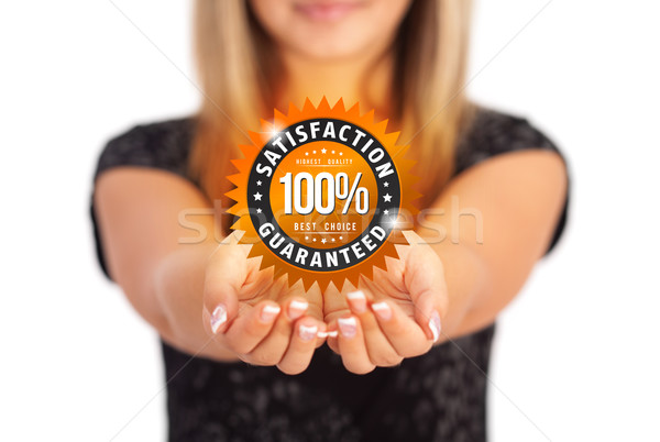 hands holding Business symbol Stock photo © ra2studio