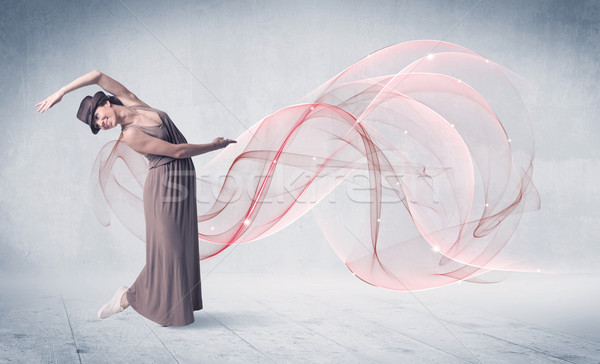 Dans bale performans sanatçı soyut girdap Stok fotoğraf © ra2studio