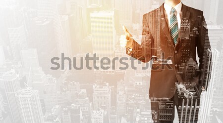 ストックフォト: 事業者 · 色 · 市 · ビジネスマン · テクスチャ