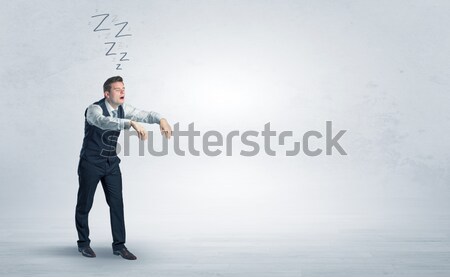 Young man gesturing with copy space Stock photo © ra2studio