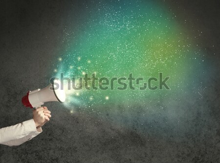 Ressam tabanca beyaz duman araba Stok fotoğraf © ra2studio