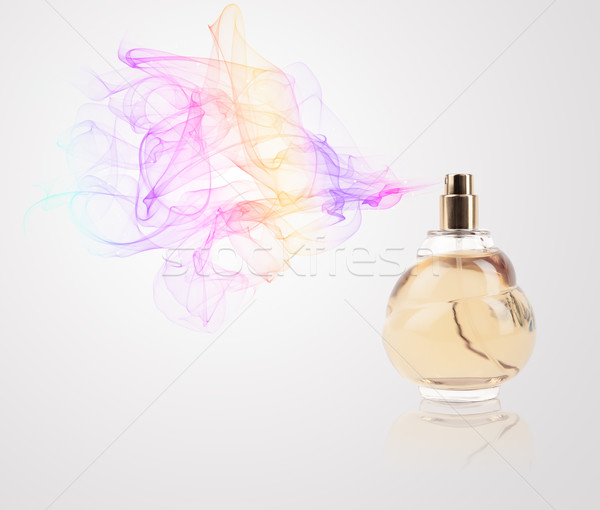 Parfum bouteille parfum coloré verre Photo stock © ra2studio