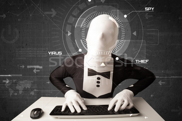 Identité futuriste piratage personnelles informations [[stock_photo]] © ra2studio