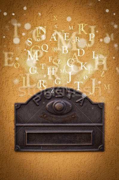 Mail box with letters comming out Stock photo © ra2studio