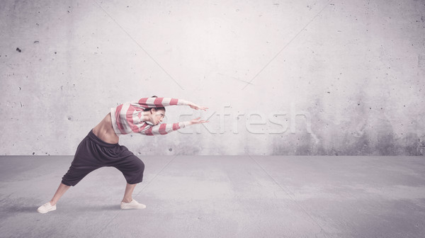 Ziemlich städtischen Tänzerin leer schönen jungen Stock foto © ra2studio