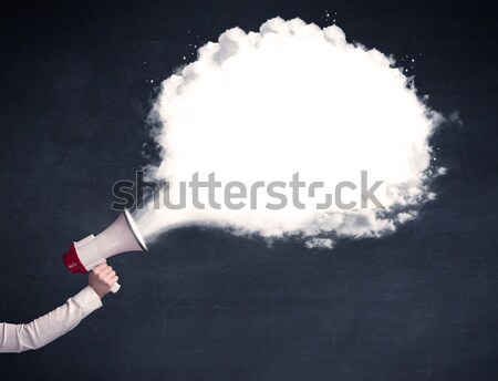 Festő fegyver fehér varázslatos füst autó Stock fotó © ra2studio
