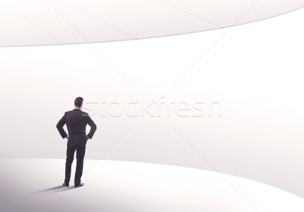 Salesman standing with his back concept Stock photo © ra2studio
