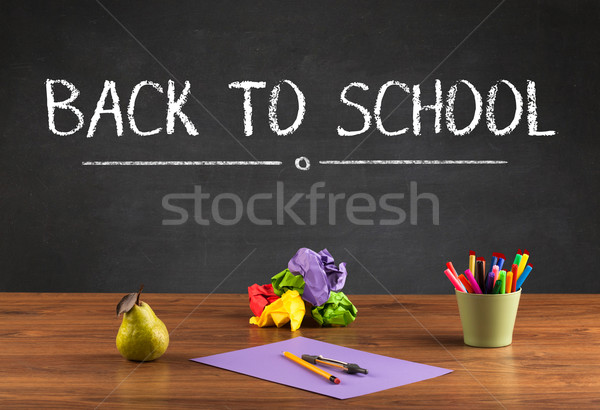 Big back to school writing concept Stock photo © ra2studio