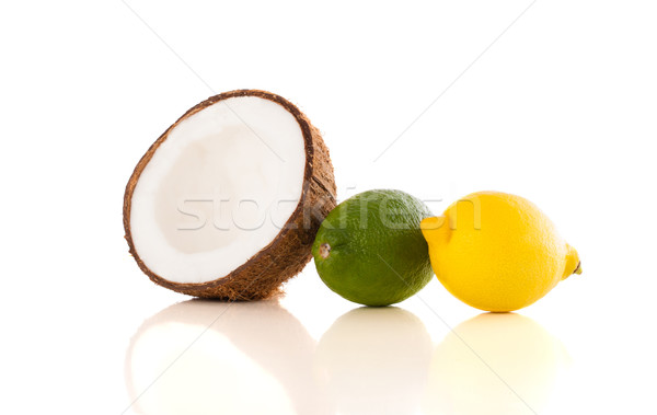 Saludable tropicales frescos frutas blanco colorido Foto stock © ra2studio