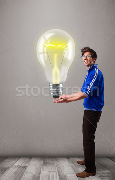 Séduisant homme réaliste 3D ampoule [[stock_photo]] © ra2studio