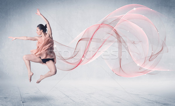 Tanz Ballett Leistung Künstler abstrakten swirl Stock foto © ra2studio