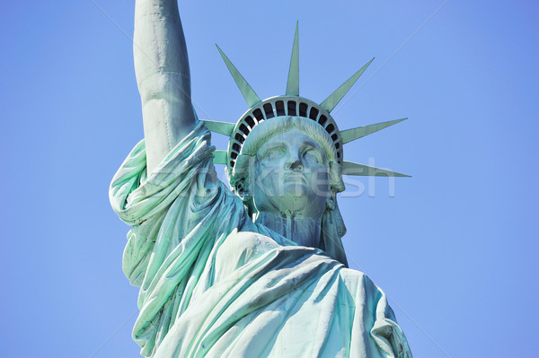 Statuie libertate New York City Manhattan Blue Sky Imagine de stoc © rabbit75_sto