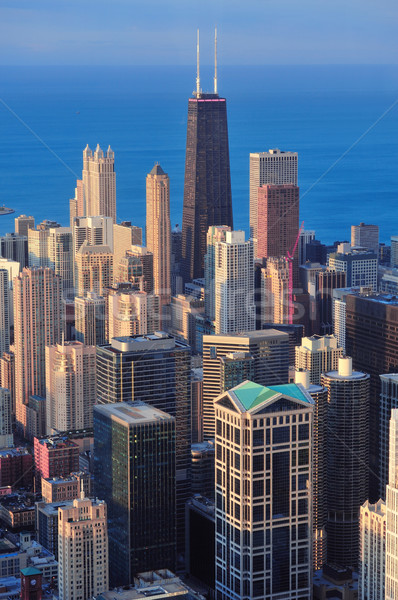 Stock photo: Chicago aerial view