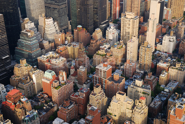 Нью-Йорк Manhattan антенна Skyline Панорама мнение Сток-фото © rabbit75_sto
