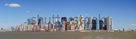 Urban City Panorama, New York City Manhattan Stock photo © rabbit75_sto