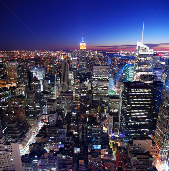 городского город архитектура Нью-Йорк Manhattan Сток-фото © rabbit75_sto