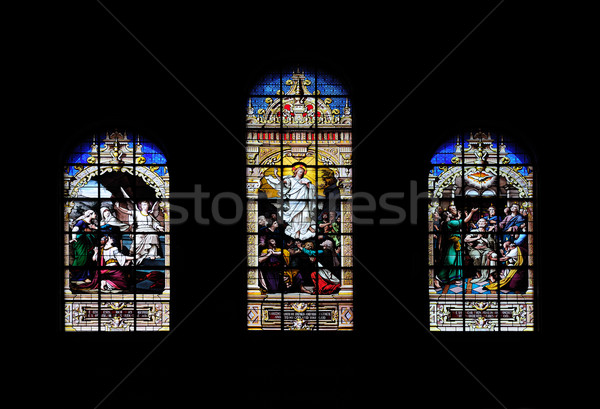 Stock photo: Window art in Boston Trinity Church
