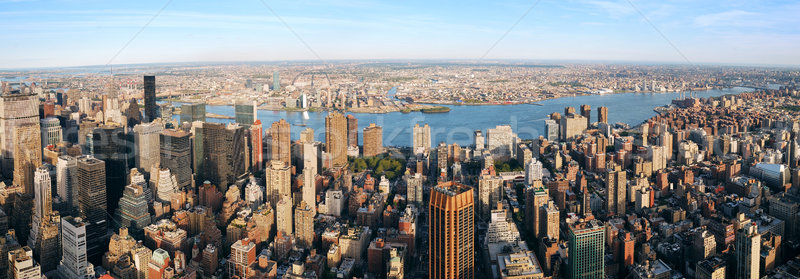 Nueva York panorama Manhattan aéreo vista Nueva Jersey Foto stock © rabbit75_sto