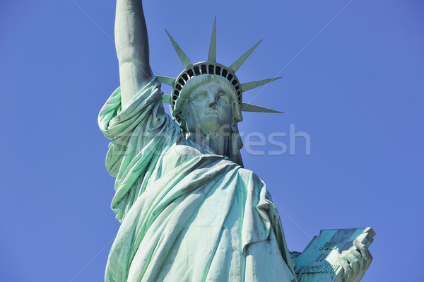 Statuie libertate New York City Manhattan Blue Sky Imagine de stoc © rabbit75_sto