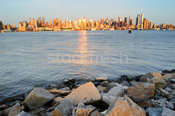 New York City Manhattan at Hudson River Shore Stock photo © rabbit75_sto