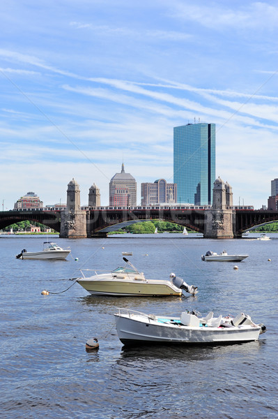 Boston râu urban constructii barcă Imagine de stoc © rabbit75_sto