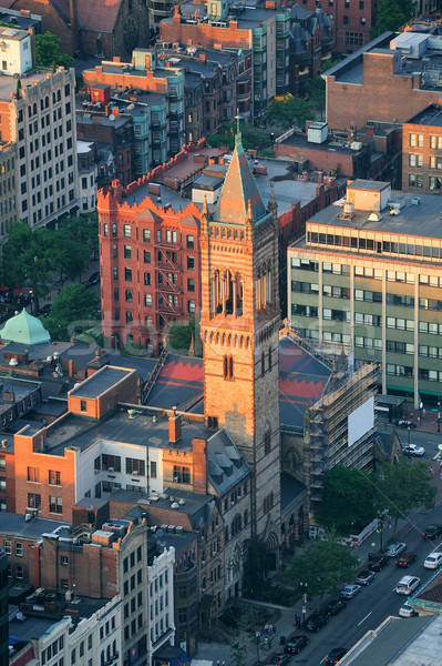 Boston Luftbild Stadt Innenstadt städtischen geschichtlich Stock foto © rabbit75_sto