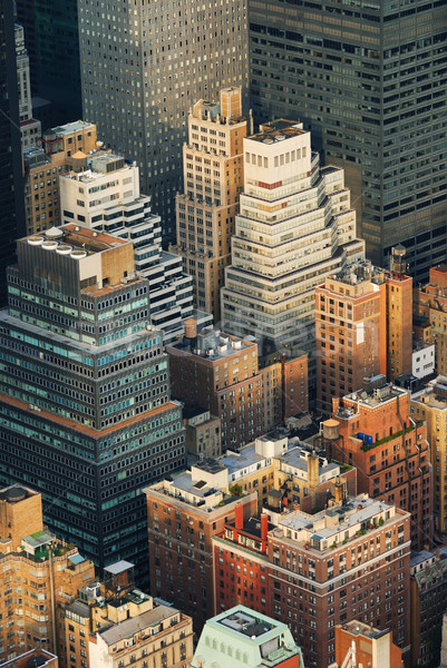 Stockfoto: Manhattan · luchtfoto · New · York · City · antenne · skyline · panorama