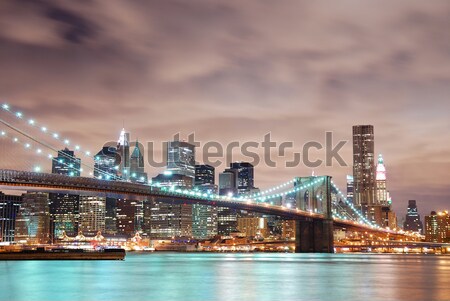 New York City Manhattan 11 settembre panorama view ponte Foto d'archivio © rabbit75_sto