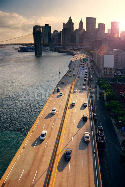 New York City Sunset Stock photo © rabbit75_sto