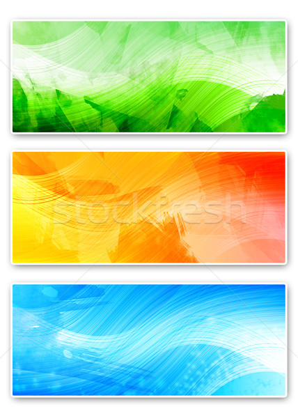 Absztrakt színes bannerek textúra tavasz terv Stock fotó © radoma