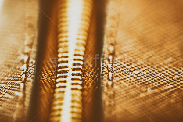 Zipper brun cuir portefeuille affaires [[stock_photo]] © radub85
