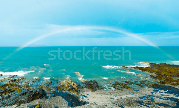 Rainbow Over Sea Stock photo © rafalstachura
