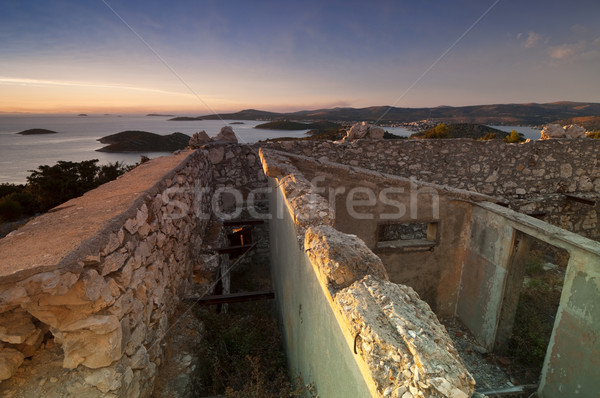 Sunset over Croatia coast Stock photo © rafalstachura