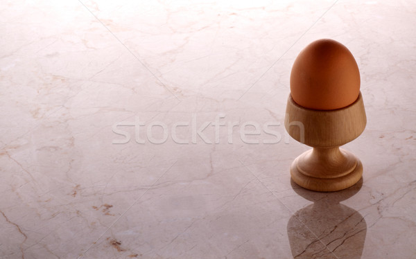 Hard Boiled Brown Egg Stock photo © ralanscott